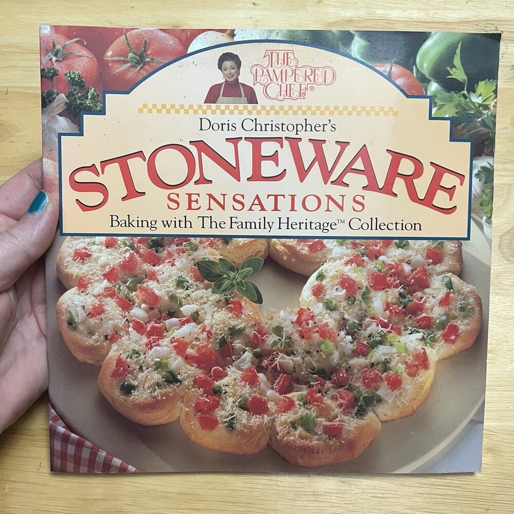 Vintage 1997 The Pampered Chef Stoneware Sensations by Doris Christopher Paperba